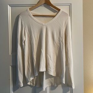Women's Cream Long Sleeve Top